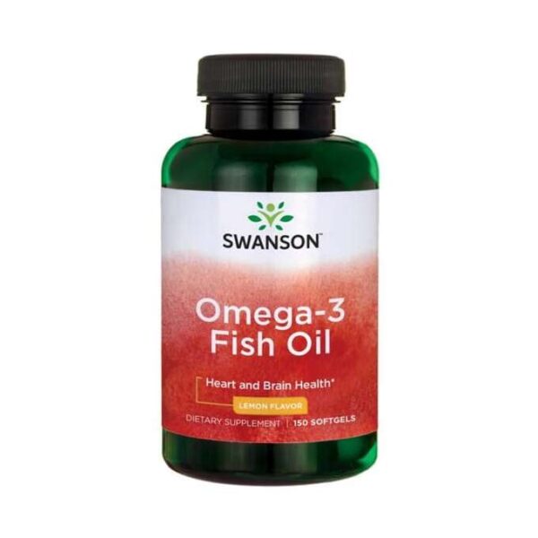 Swanson Omega-3 Zitronengeschmack 150 Kapseln Kreislauf