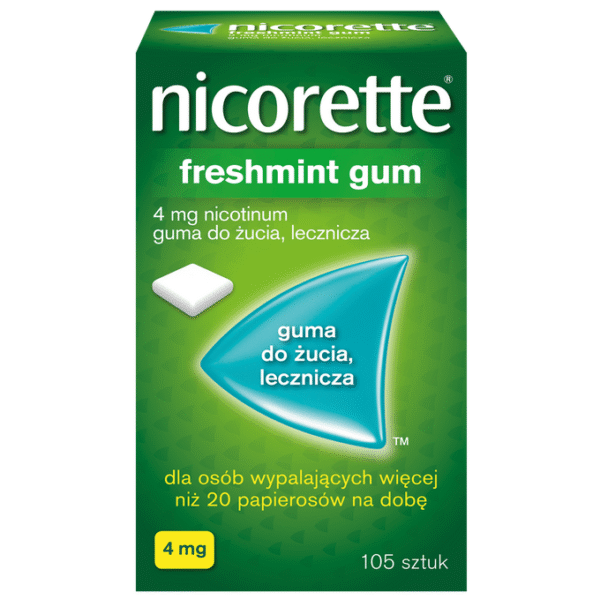 Nicorette Freshmint Kaugummi Mit dem Rauchen aufhören