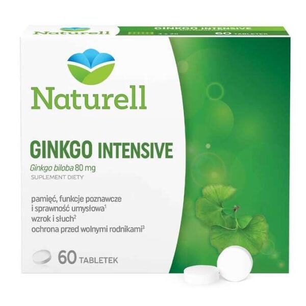 Naturell Ginkgo Intensiv 60 Tabletten Gedächtnis und Konzentration