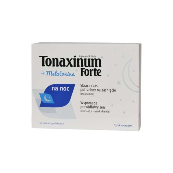 Tonaxinum Forte für die Nacht + Melatonin 60 Tabletten Wohlsein
