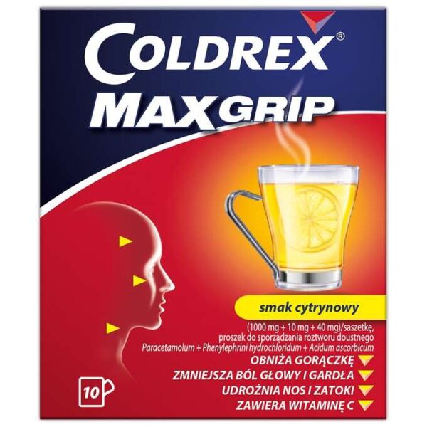 Coldrex MaxGrip Zitronengeschmack Erkältungs- und Grippemedikamente