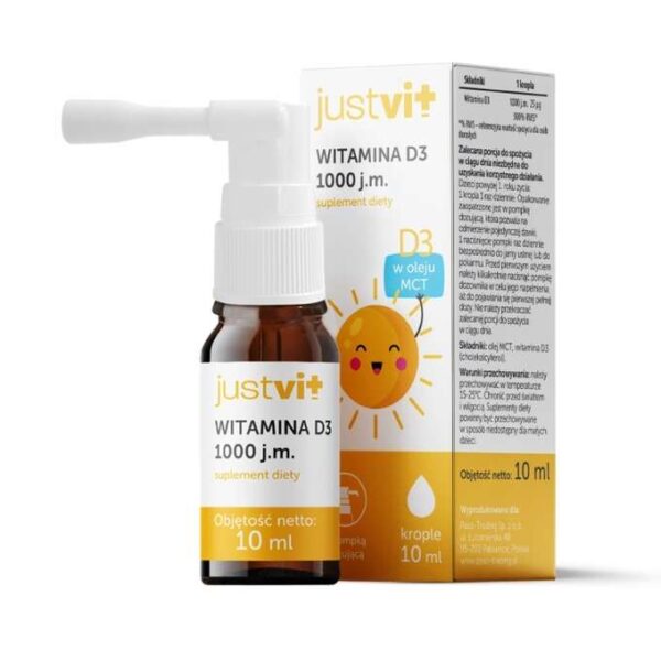 Justvit Vitamin D3 1000 IU Vitamine und Spurenelemente