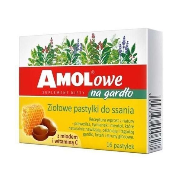 AMOL Halstabletten mit Honig und Vitamin C 16 Lutschtabletten Erkältungs- und Grippemedikamente