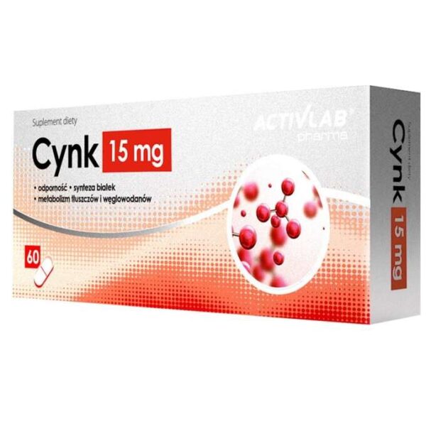 Zink 15mg Activlab Pharma Vitamine und Spurenelemente