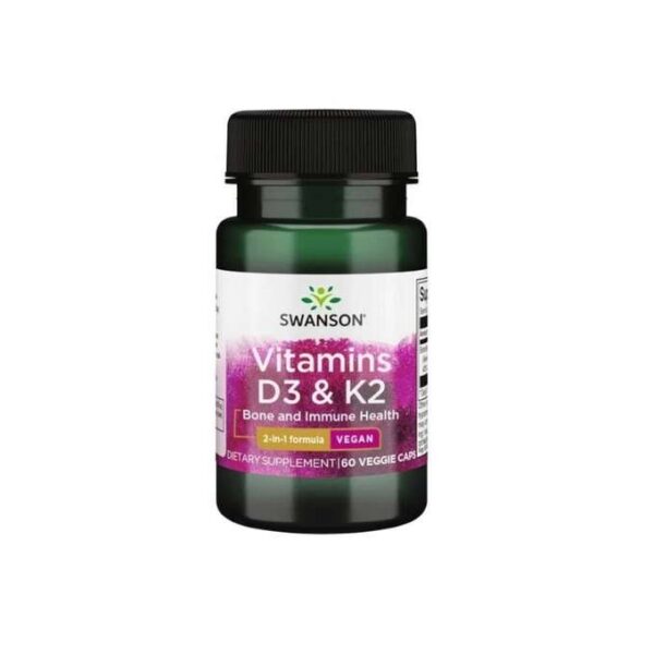 Swanson Vitamin D3 & K2 Vitamine und Spurenelemente