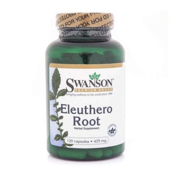 Swanson Eleuthero-Wurzel 425mg 120 Kapseln Vitamine und Spurenelemente